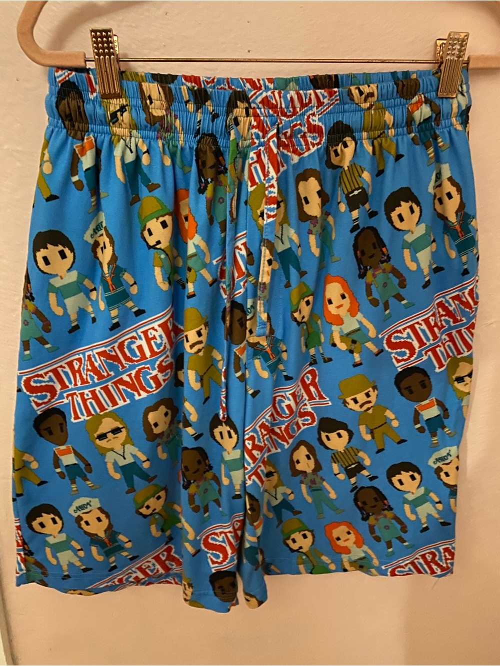 MAD Engine Stranger Things Blue Character Print Athletic Shorts